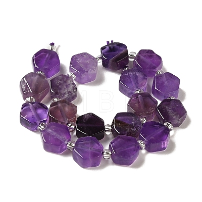 Natural Amethyst Beads Strands G-P534-A13-01-1