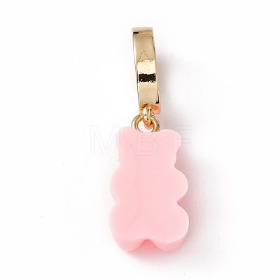 Opaque Resin Pendants RESI-E020-01G-03-1