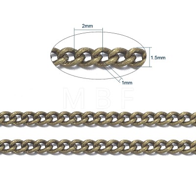 Brass Twisted Chains CHC010Y-AB-1