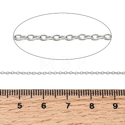 Non-Tarnish 304 Stainless Steel Cable Chains X-CHS-Q001-10-100m-1