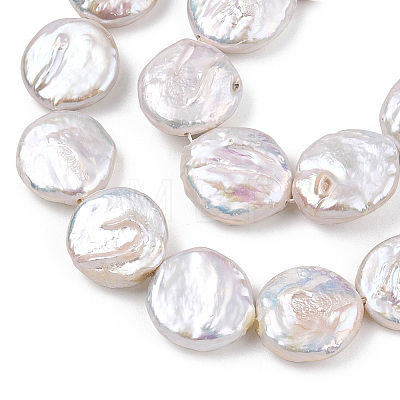 Natural Baroque Pearl Keshi Pearl Beads Strands PEAR-S018-06D-1