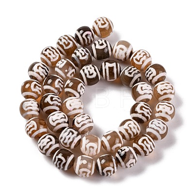 Tibetan Style dZi Beads G-U006-06B-01-1