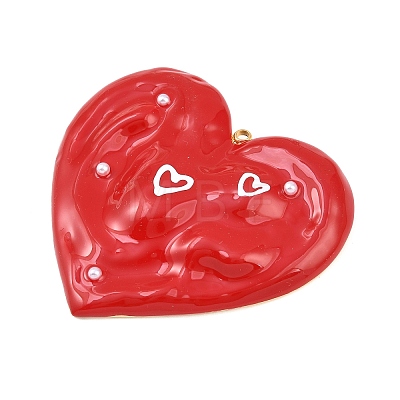 304 Stainless Steel Enamel Big Pendants STAS-K314-01A-G-1