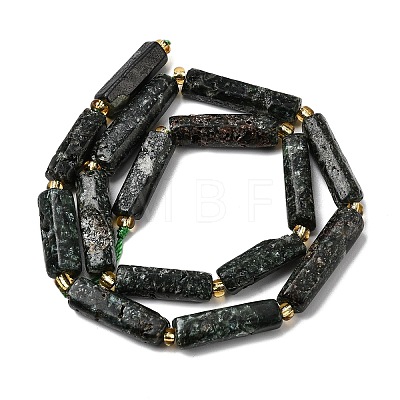 Natural Seraphinite Beads Strands G-D353-A05-1