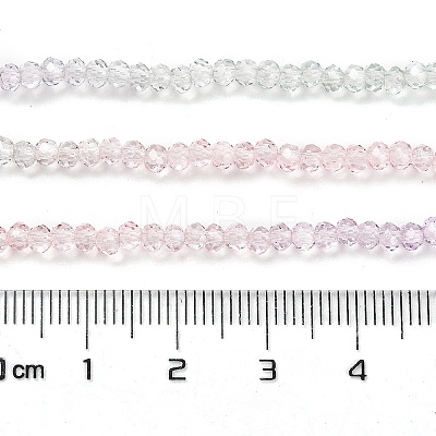 Transparent Painted Glass Beads Strands DGLA-A034-T2mm-A23-1