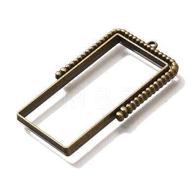 Alloy Open Back Bezel Pendants PALLOY-I223-07AB-1