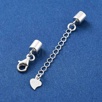 925 Sterling Silver Curb Chain Extender STER-G039-04C-S-1
