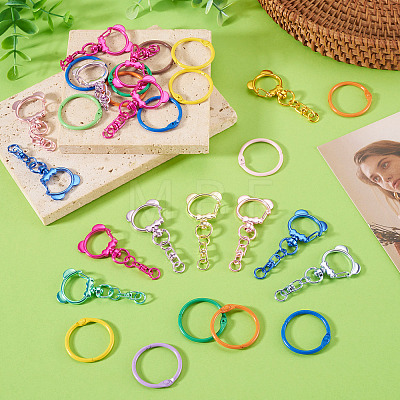 15Pcs Alloy Swivel Clasps FIND-TA0010-55-1