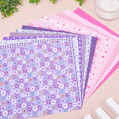 28Pcs 2 Colors Printed Cotton Fabric DIY-TA0014-86-1