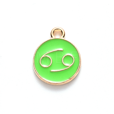 Alloy Enamel Pendants ENAM-S124-01A-06D-1
