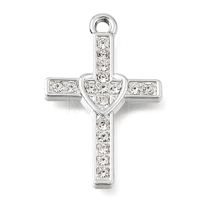 UV Plating Alloy Crystal Rhinestone Pendants RB-CBAD37D-10P-1