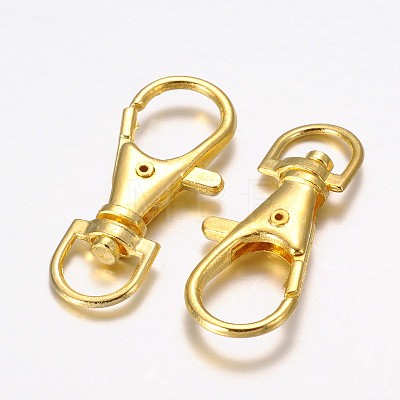 Alloy Swivel Lobster Claw Clasps E168-G-1