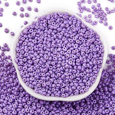 8/0 Baking Paint Glass Seed Beads SEED-M012-02A-47-1
