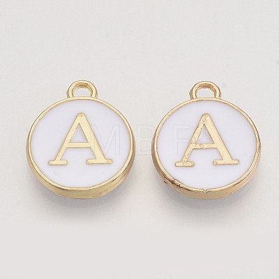 Golden Plated Alloy Charms LS-ENAM-S118-01A-1