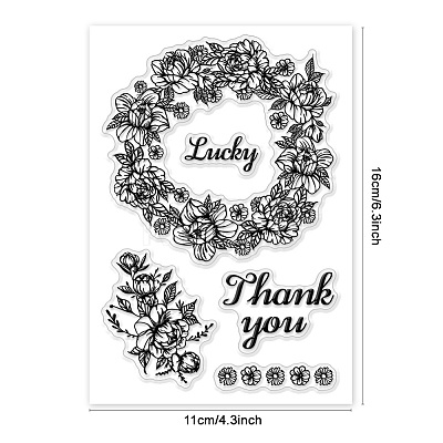 Custom PVC Plastic Clear Stamps DIY-WH0618-0038-1