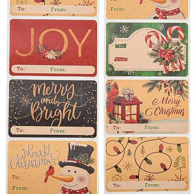 Christmas Theme Cartoon Paper Stickers STIC-P013-06B-1