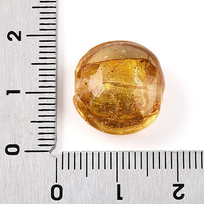 Handmade Silver Foil Glass Beads SLF15mmY-04-1