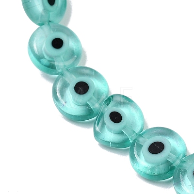 Handmade Evil Eye Lampwork Beads Strands LAMP-G164-10C-01-1