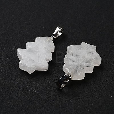 Natural Quartz Crystal Pendants G-A203-01K-P-1