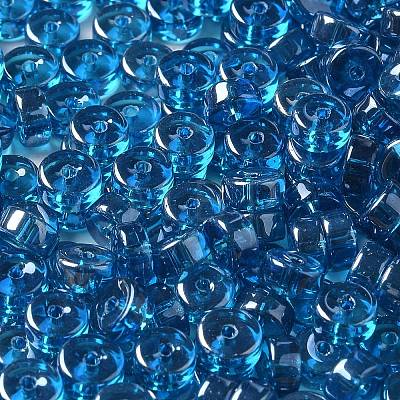 Transparent Colours Luster Glass Seed Beads SEED-E001-T3x6mm-A01-1