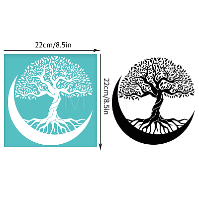 Self-Adhesive Silk Screen Printing Stencil DIY-WH0574-002-1