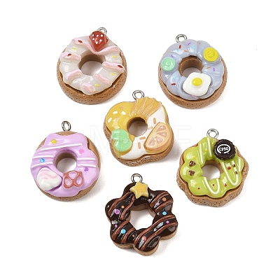 Opaque Resin Pendants FIND-Z104-02P-1
