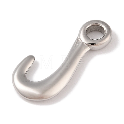 Non-Tarnish 304 Stainless Steel Hook Clasps STAS-C109-05P-1