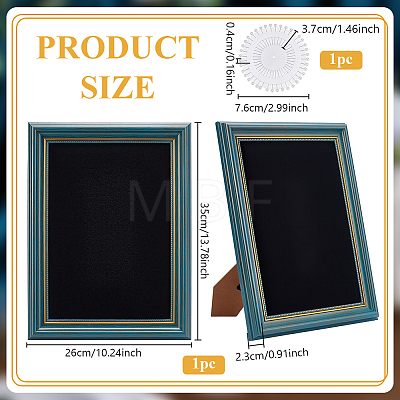 1Pc Photo Frame Plastic Earring Display Stands with Foam Liner and Needles EDIS-WA0001-01-1