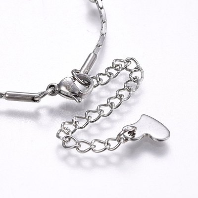 304 Stainless Steel Charm Bracelets STAS-O099-03GP-1