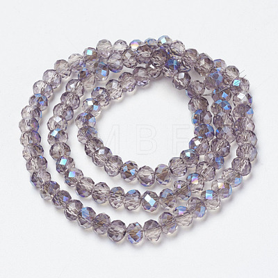 Electroplate Glass Beads Strands EGLA-A034-T6mm-I11-1