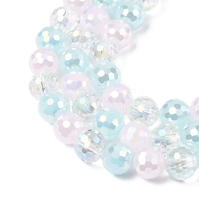 Electroplate Glass Beads Strands EGLA-D300-06-8mm-26-1