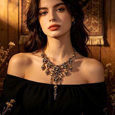 Halloween Gothic Zinc Alloy Pendant Necklaces QF2193-5-1