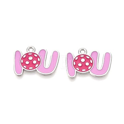 Alloy Enamel Sports Pendants ENAM-T022-74P-1
