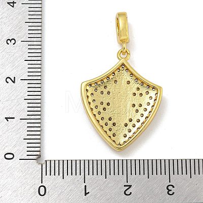 Rack Plating Brass Micro Pave Cubic Zirconia Pendants KK-I718-10G-02-1