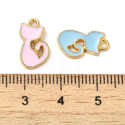 Alloy Enamel Pendants ENAM-Q507-02G-1