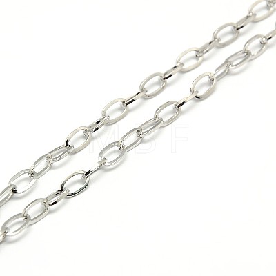 304 Stainless Steel Cable Chain Necklace Making X-STAS-A028-N091P-1
