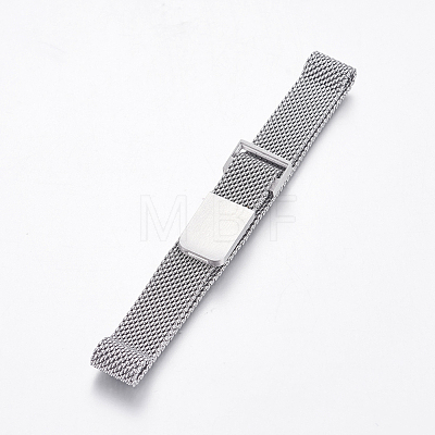 430 Stainless Steel Mesh Bracelet Making MAK-L021-01P-1