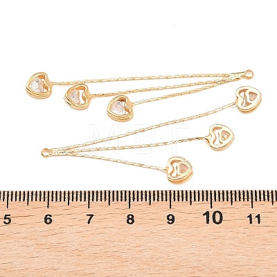 Brass with Cubic Zirconia Big Pendants KK-L261-19B-G-1