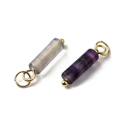 Natural Fluorite Pendants X-STAS-C120-01G-05-1