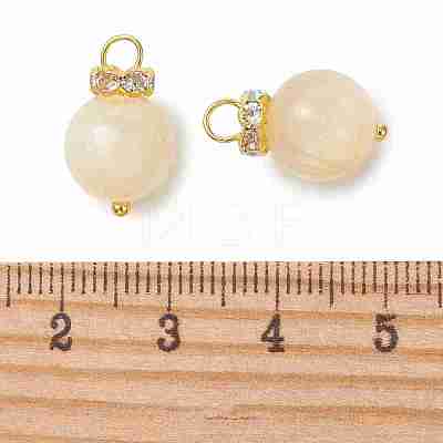 Natural Golden Silk Jade Pendants PALLOY-JF05884-1