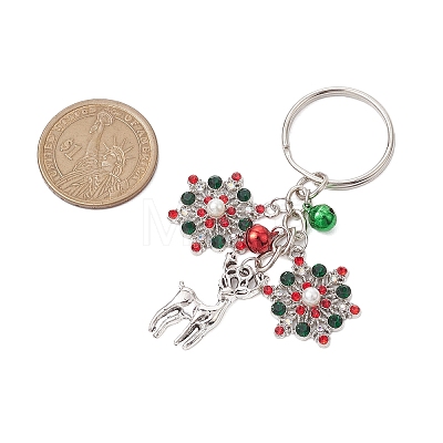 Alloy with Cubic Zirconia  Keychain KEYC-JKC00865-1