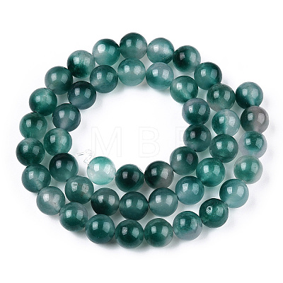 Two Tone Natural Jade Bead Strands X-G-R165-8mm-05-1