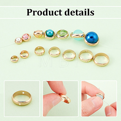   28Pcs 7 Style Brass Bead Frame KK-PH0005-07-1