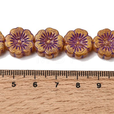 Painted Glass Beads Strands GLAA-Z021-15-1