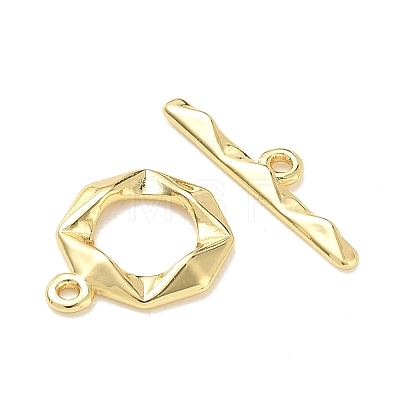 Brass Toggle Clasps KK-CBA42CA-01C-G-1