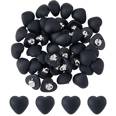 40Pcs 1-Hole Resin Shank Buttons BUTT-FH0001-040B-1