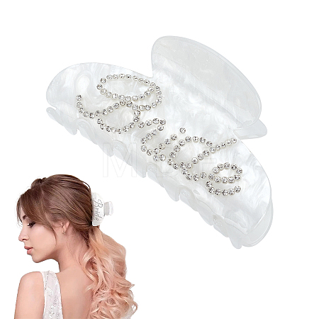 Acrylic Claw Hair Clips OHAR-WH0001-26-1