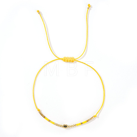 Glass Seed Bead Braided Bracelets for Women AW0420-3-1