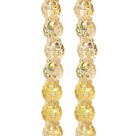 Electroplate Glass Bead Strands EGLA-H110-01HP-01-1