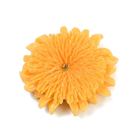 Opaque Resin Flowers Cabochons LS-RESI-R463-02A-1